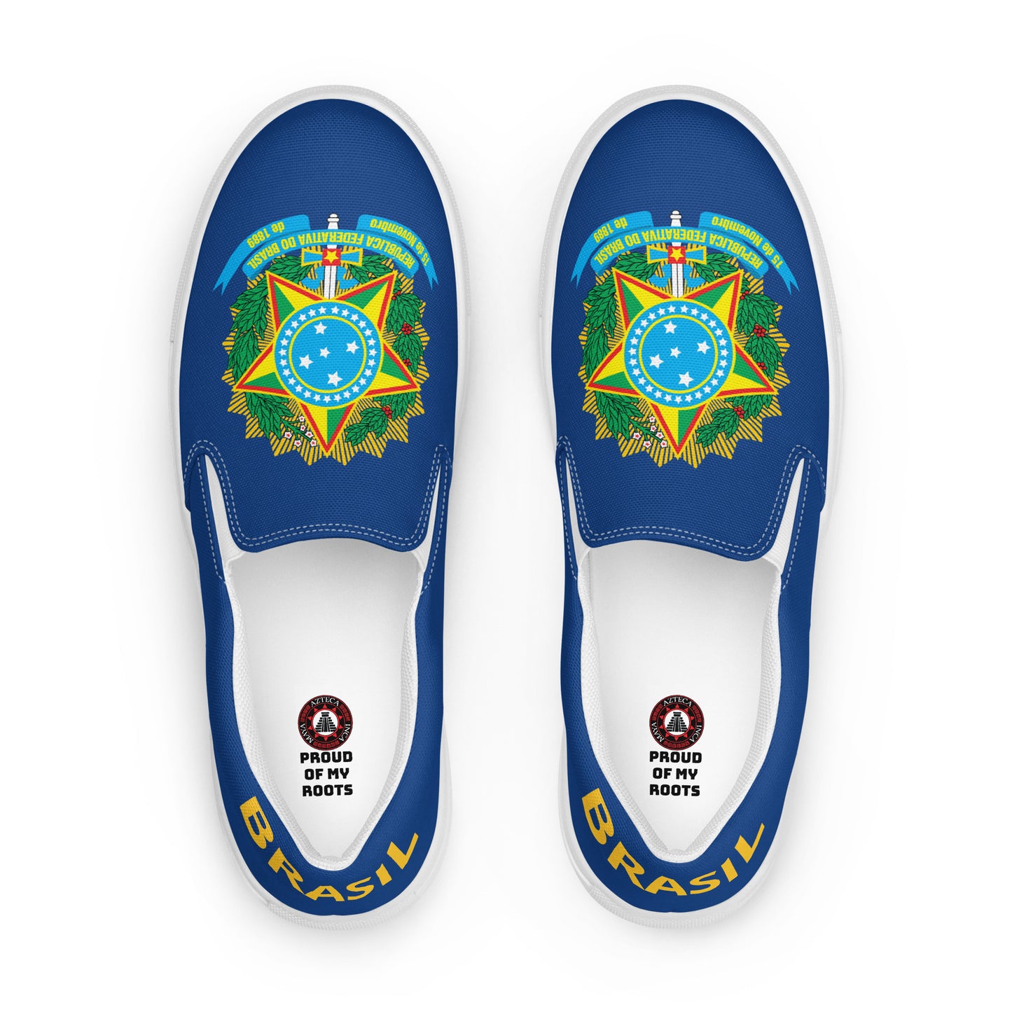 Brasil - Men - Blue - Slip-on shoes