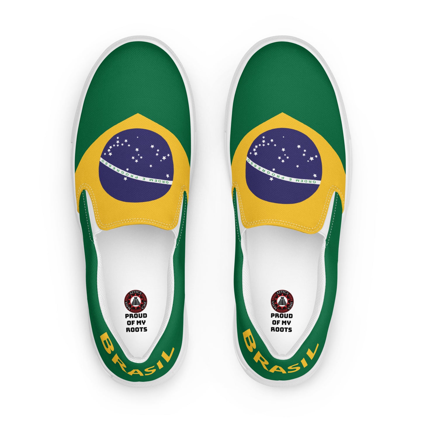 Brasil - Hombre - Bandera - Zapatos Slip-on