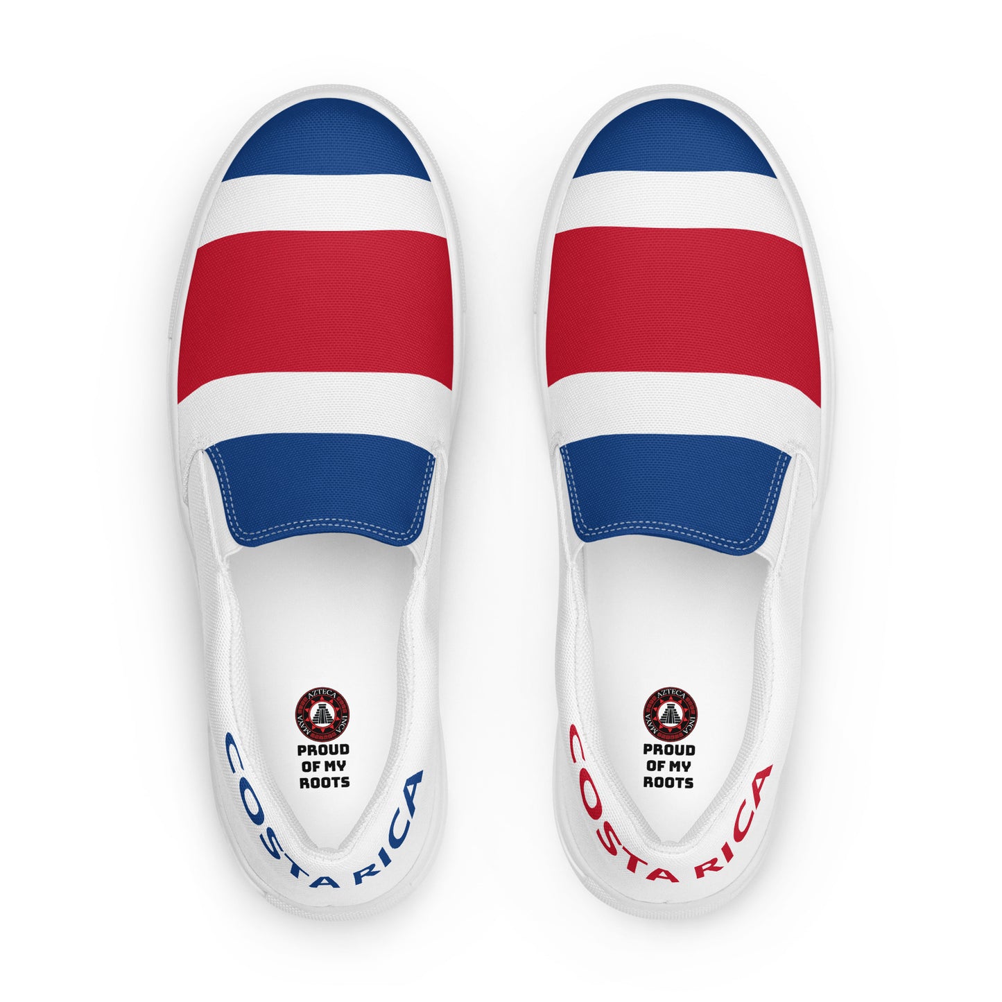 Costa Rica - Mujer - Bandera - Zapatos Slip-on