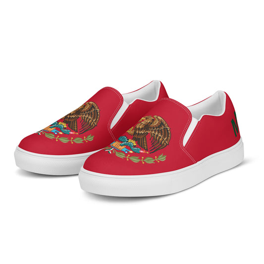 México - Women - Red - Slip-on canvas shoes